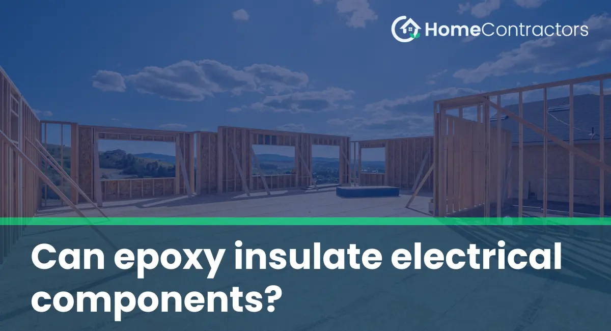 Can epoxy insulate electrical components?
