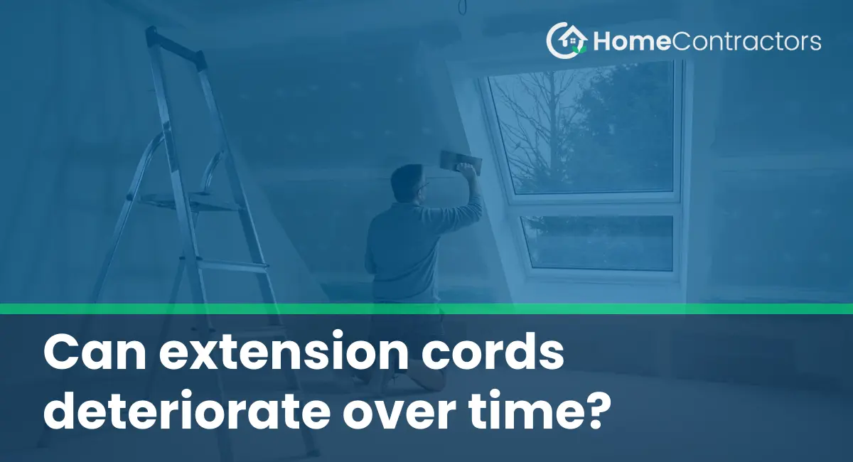 Can extension cords deteriorate over time?