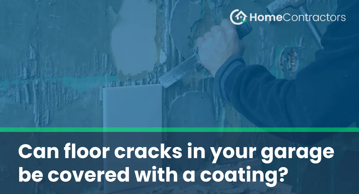 Can floor cracks in your garage be covered with a coating?