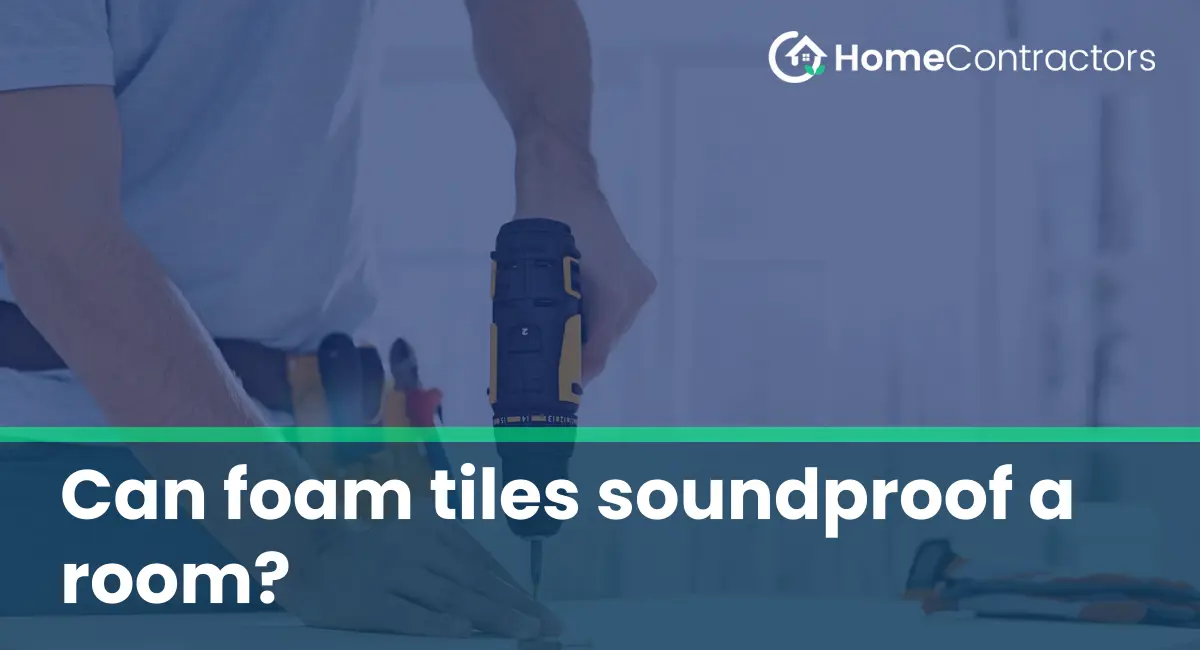 Can foam tiles soundproof a room?