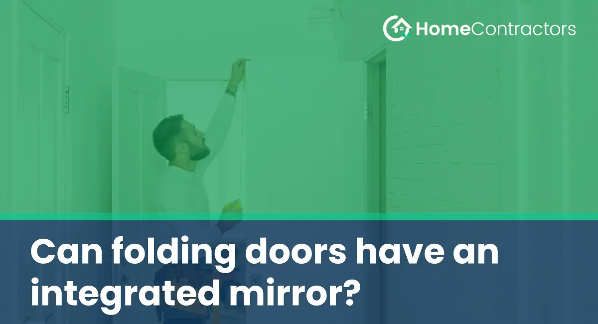 Can folding doors have an integrated mirror?