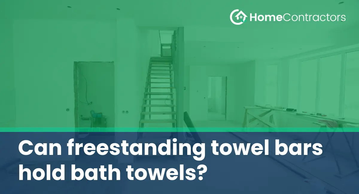 Can freestanding towel bars hold bath towels?