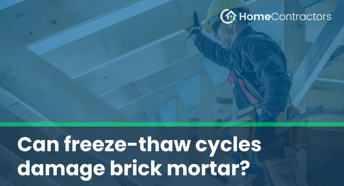Can freeze-thaw cycles damage brick mortar?