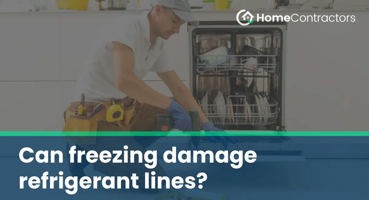 Can freezing damage refrigerant lines?