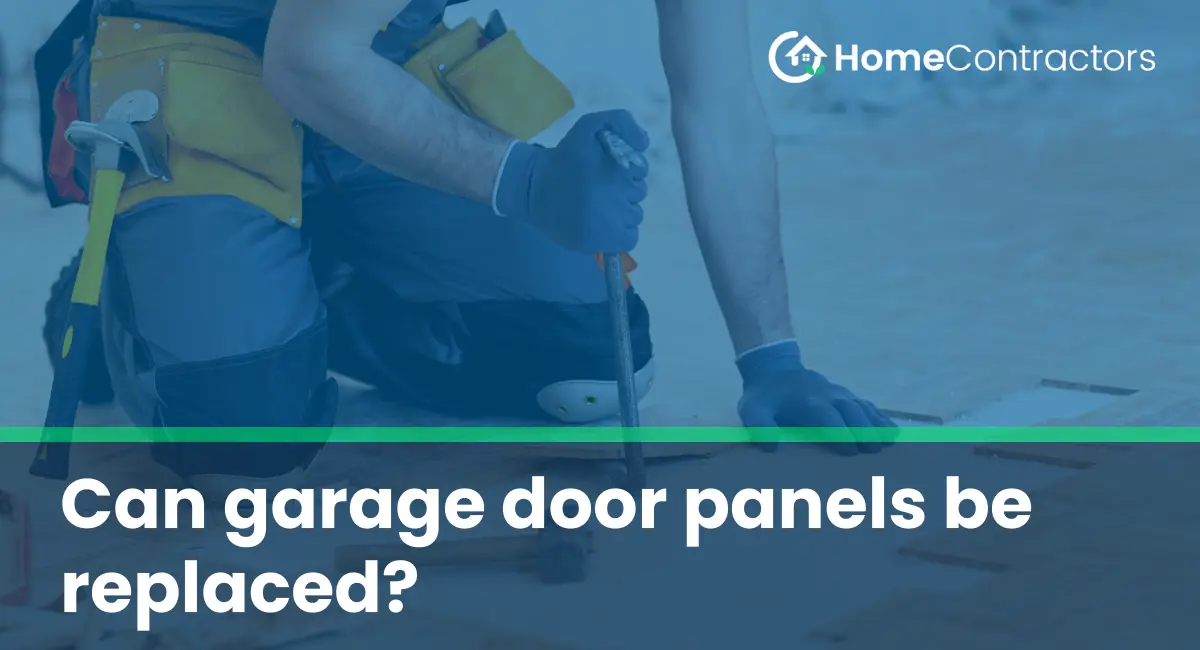 Can garage door panels be replaced?