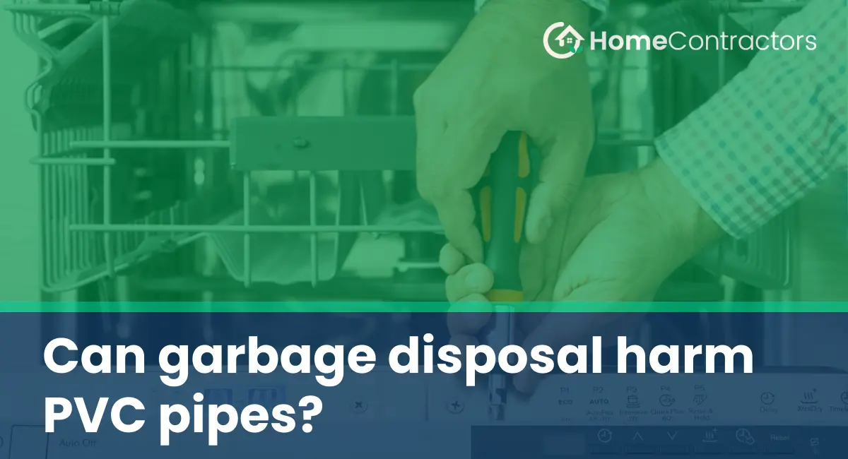 Can garbage disposal harm PVC pipes?