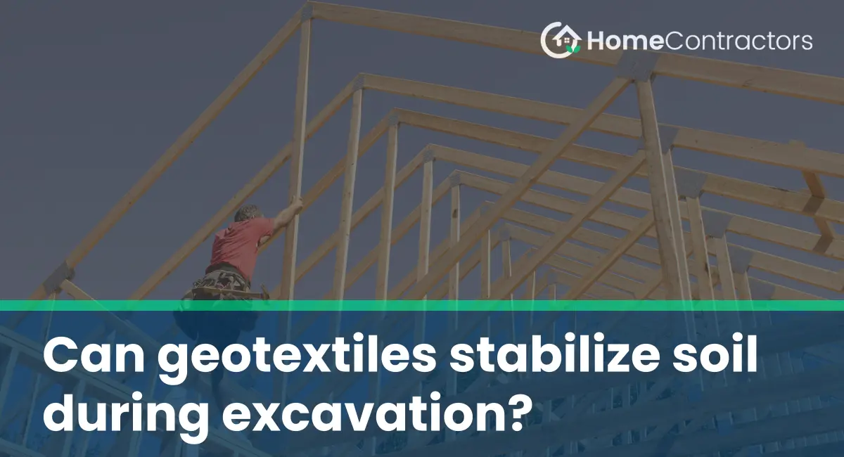Can geotextiles stabilize soil during excavation?