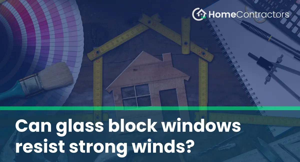 Can glass block windows resist strong winds?
