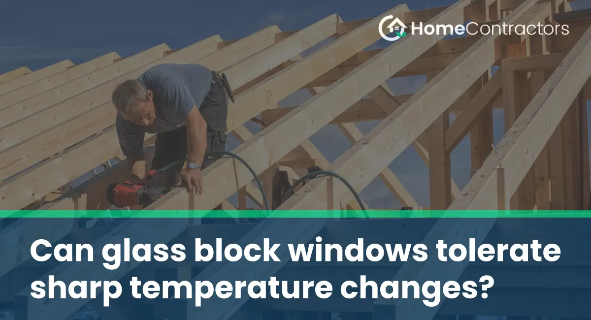 Can glass block windows tolerate sharp temperature changes?