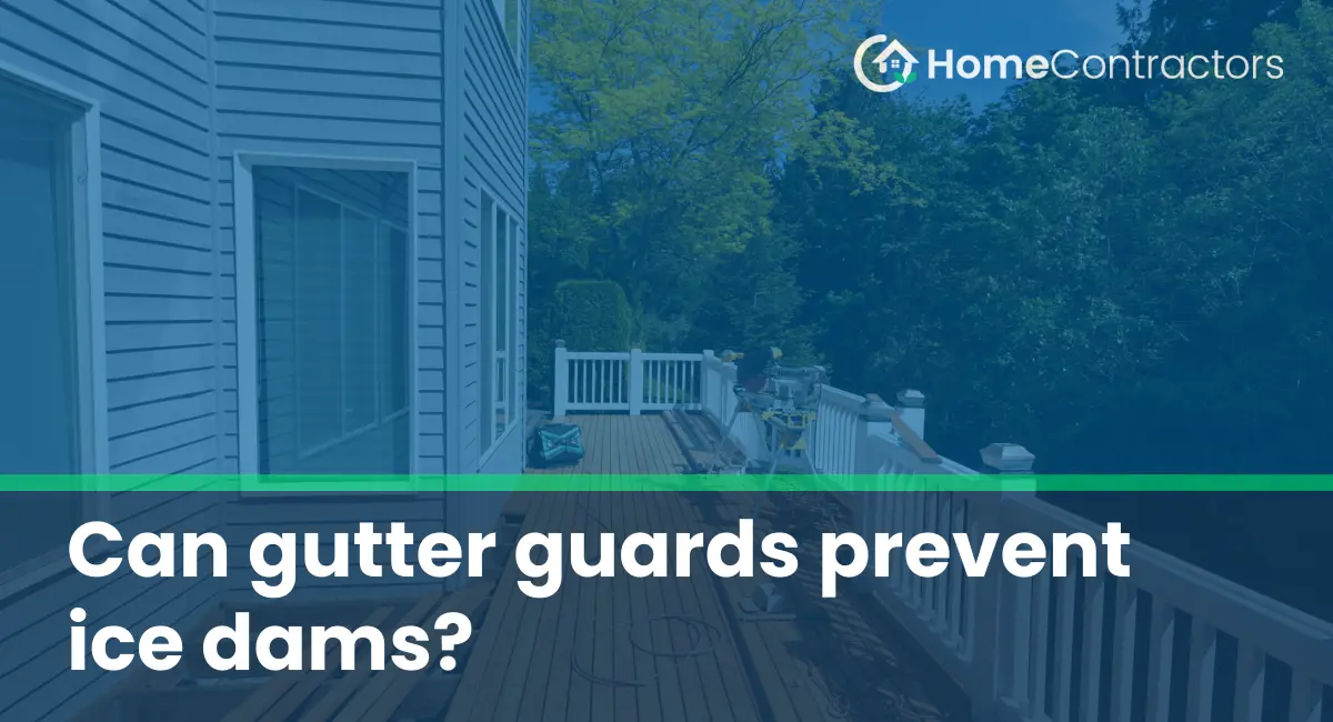 Can gutter guards prevent ice dams?