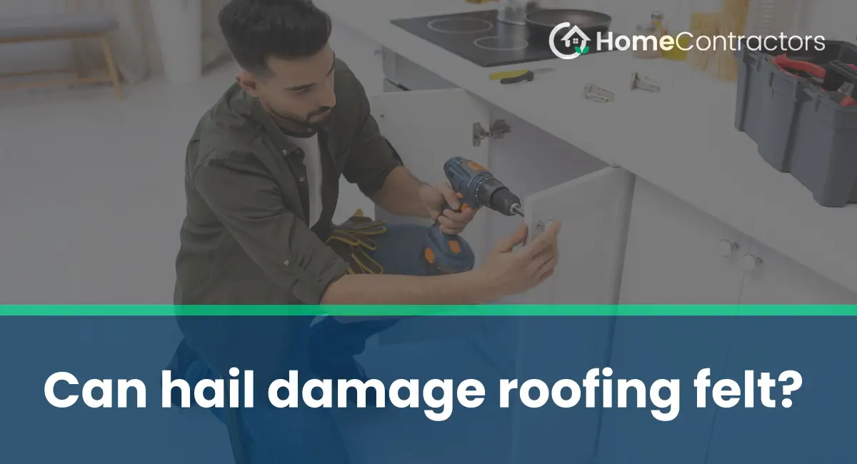 Can hail damage roofing felt?