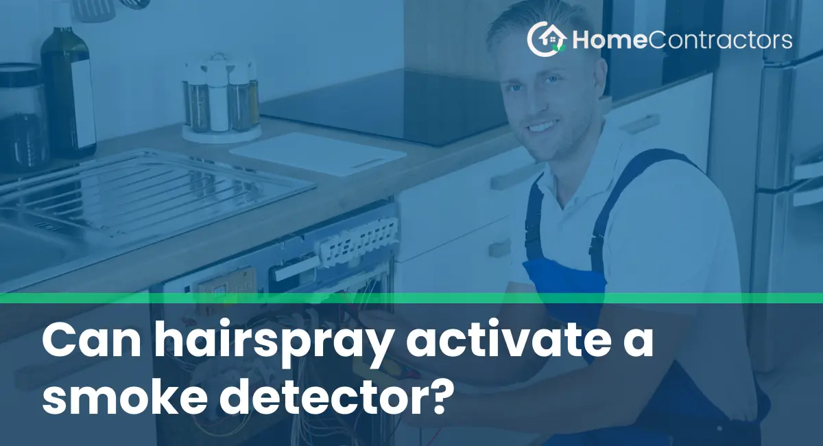 Can hairspray activate a smoke detector?