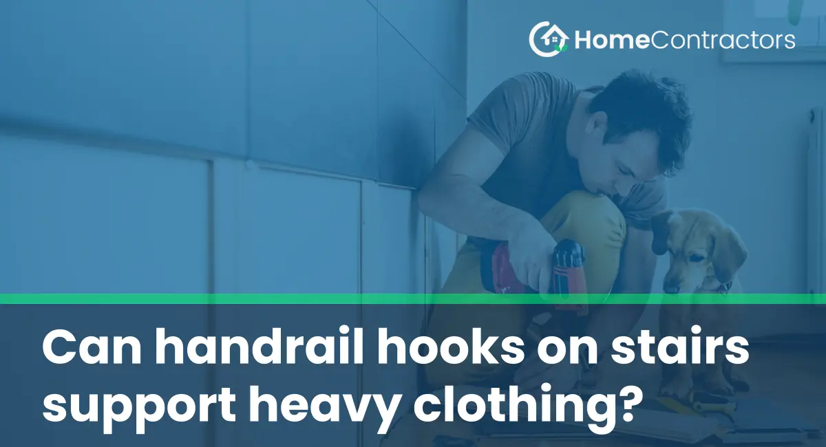 Can handrail hooks on stairs support heavy clothing?