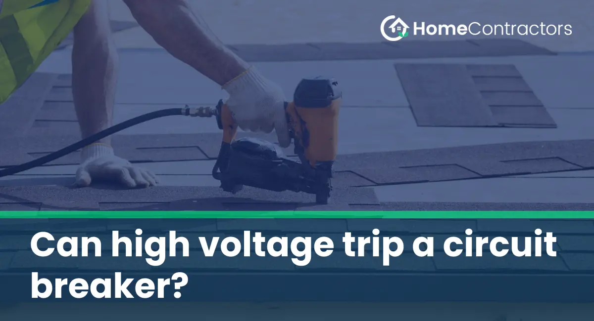 Can high voltage trip a circuit breaker?