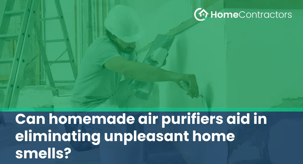 Can homemade air purifiers aid in eliminating unpleasant home smells?