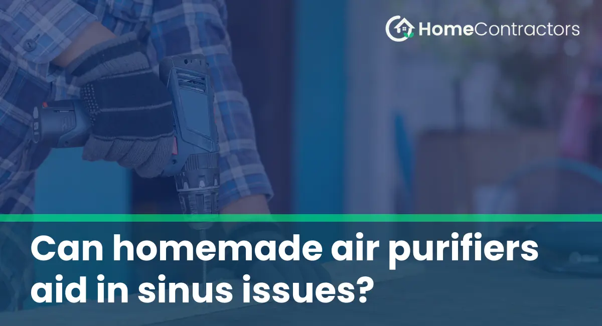 Can homemade air purifiers aid in sinus issues?