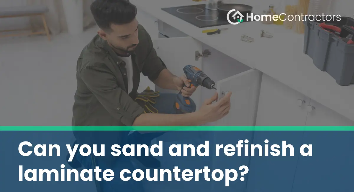 Can you sand and refinish a laminate countertop?