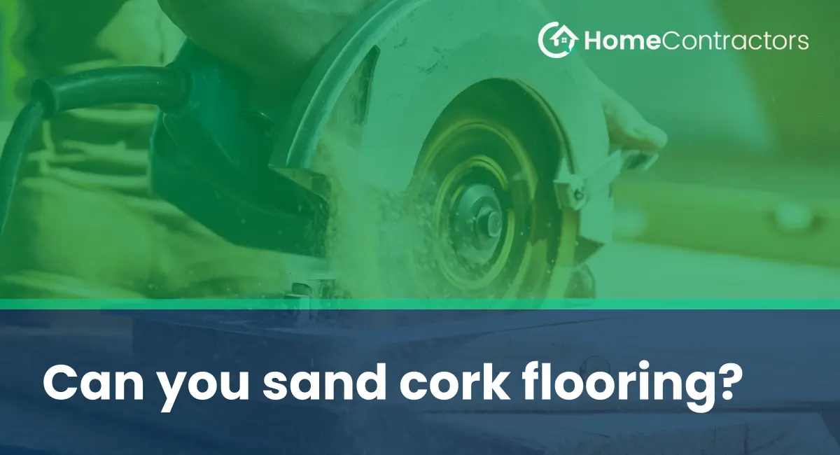 Can you sand cork flooring?