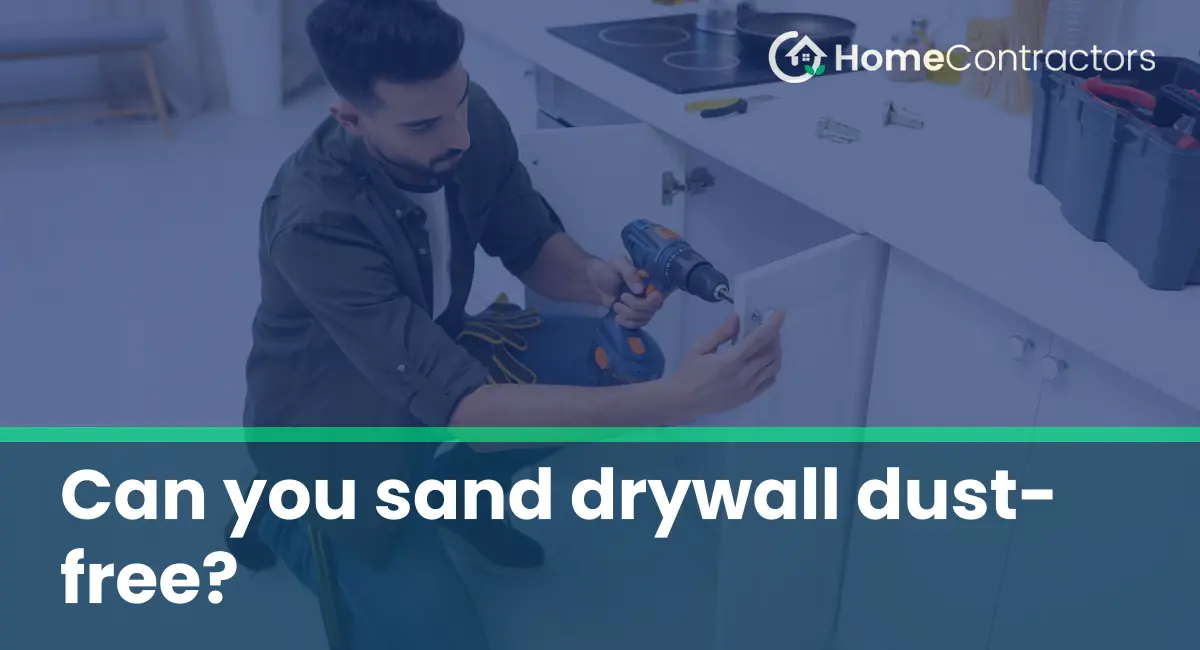 Can you sand drywall dust-free?
