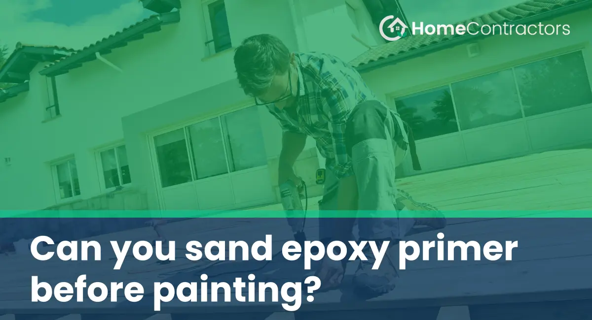 Can you sand epoxy primer before painting?