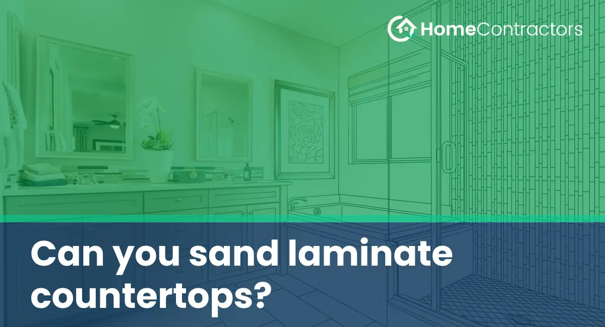 Can you sand laminate countertops?