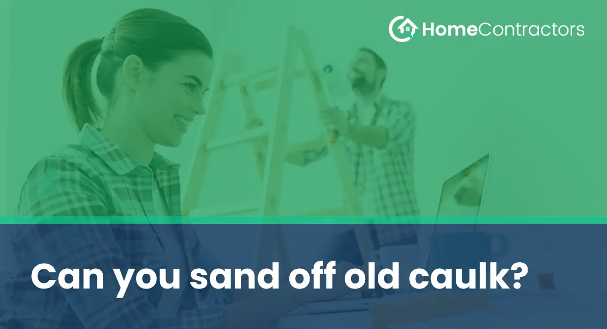 Can you sand off old caulk?