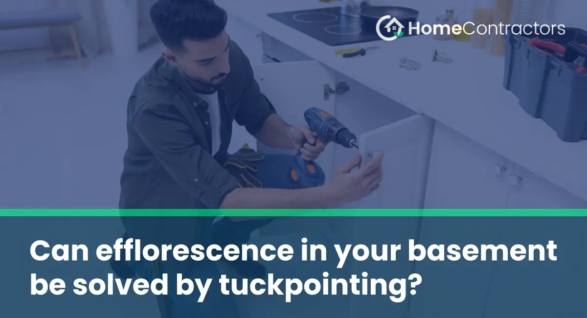 Can efflorescence in your basement be solved by tuckpointing?