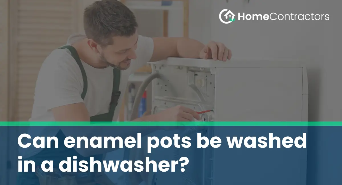 Can enamel pots be washed in a dishwasher?
